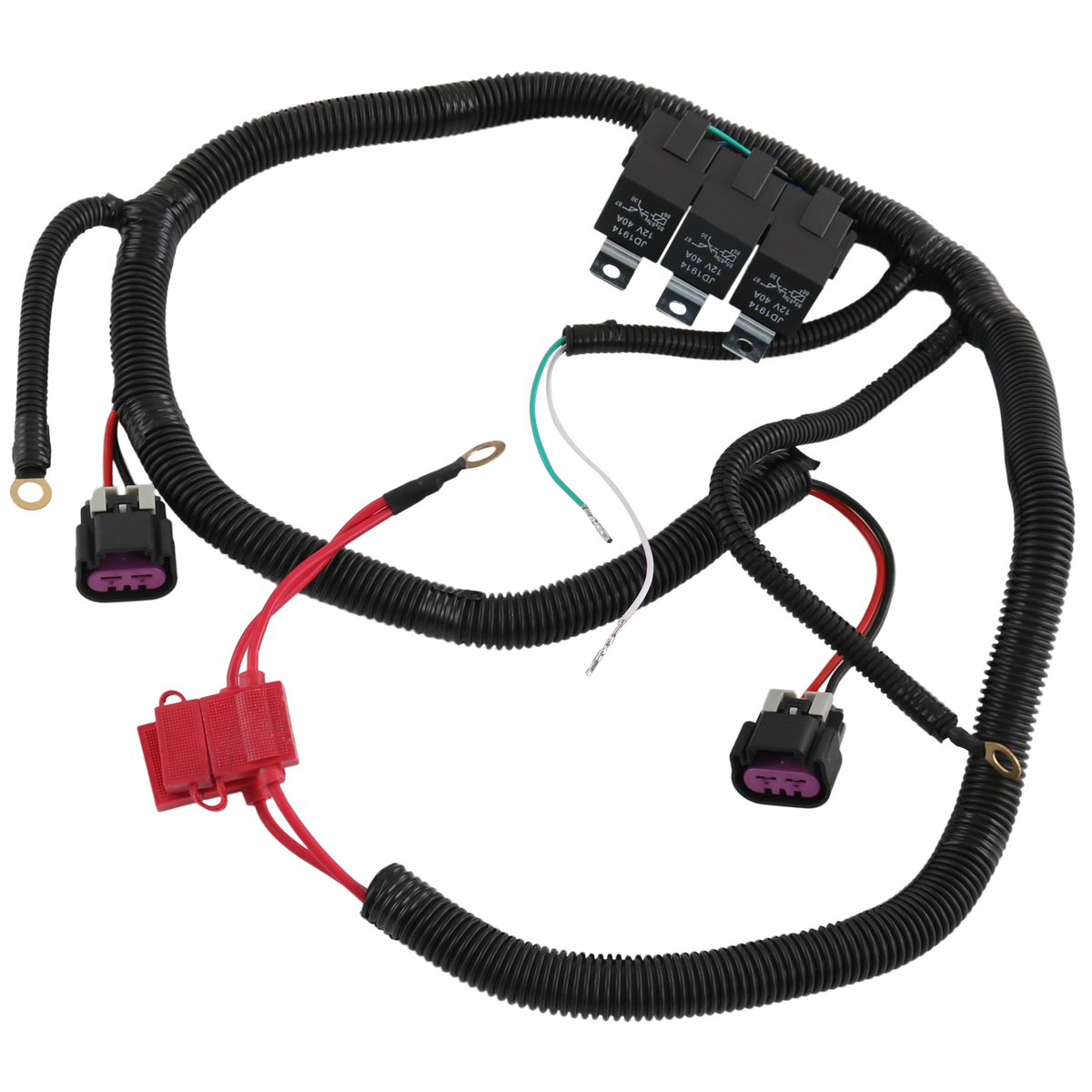 JDMSPEED Dual Electric Fan Upgrade Wiring Harness For ECU Control 1999 ...