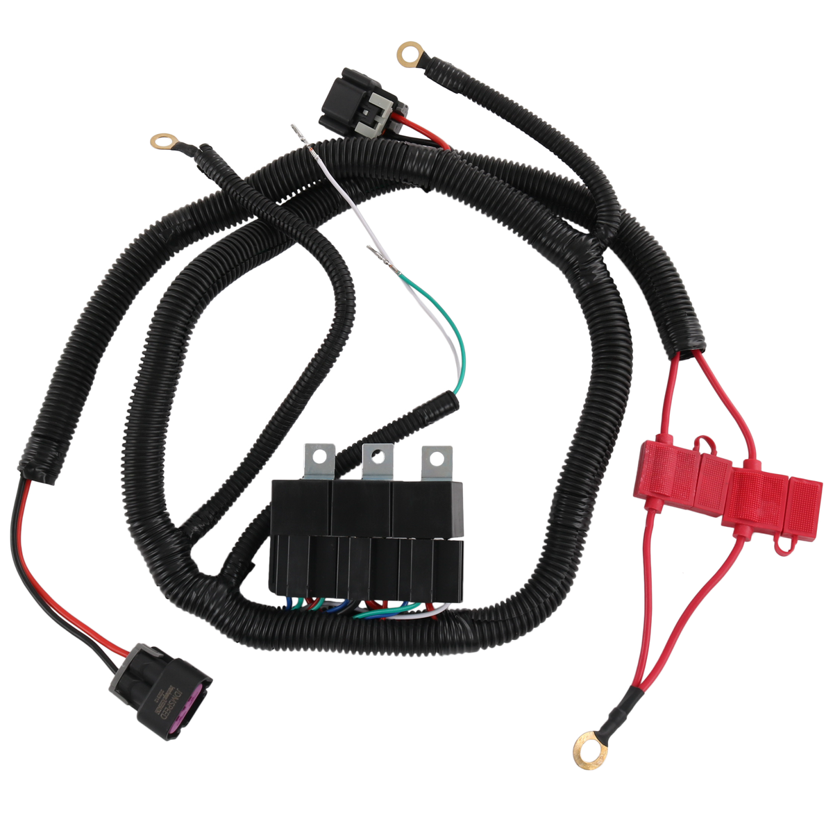 JDMSPEED Dual Electric Fan Upgrade Wiring Harness For ECU Control 1999 ...