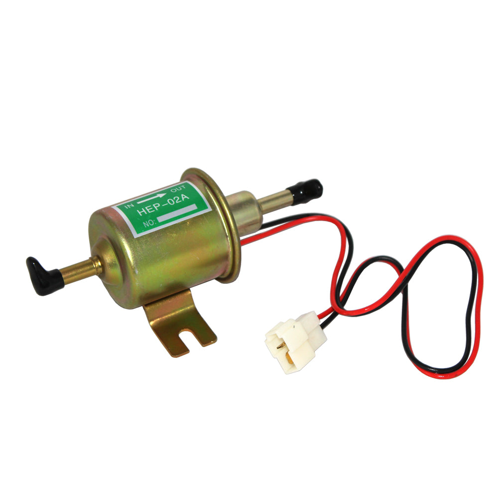 HEP-02A 12V Electric Fuel Pump Metal Solid Petrol 12 Volts Replacement For  Motorcycle Carburetor ATV Trucks Boats For Gasoline or Diesel Engine HEP02A