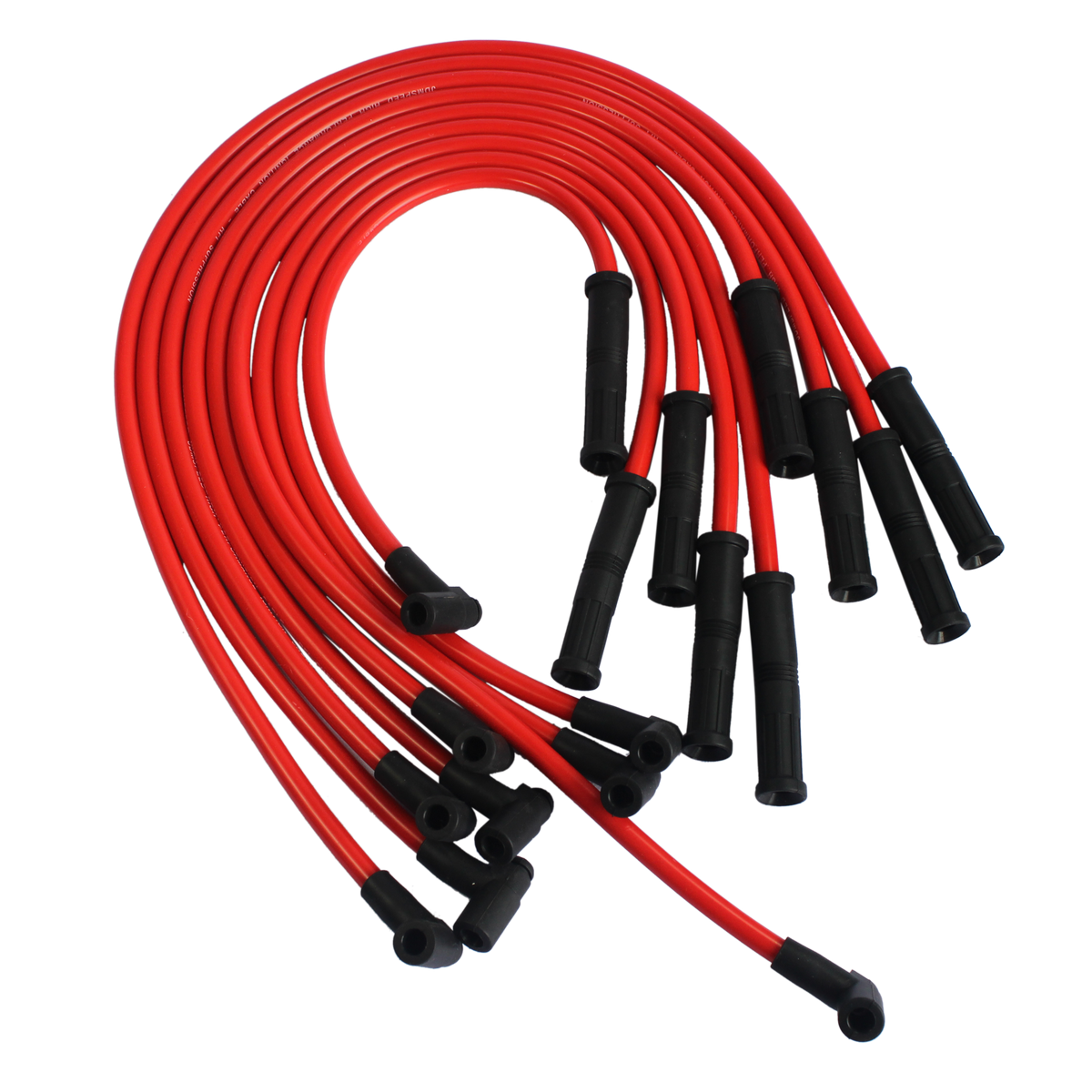  MOROSO ULTRA 40 SPARK PLUG WIRES SBC CHEVY 350 383 UNDER  HEADER HEI (RED)