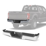 JDMSPEED Chrome Steel Rear Bumper Assembly for 2017-2022 Ford F-250 F-350 Super Duty