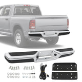 JDMSPEED Chrome Rear Step Bumper Assembly Steel For Dodge Dakota Steel 1997-2004