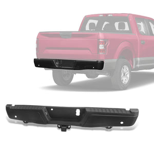 JDMSPEED Rear Bumper Step Pad For 2015-2020 Ford F-150 Tow Hitch w/o Sensor Holes Black