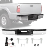 JDMSPEED Rear Bumper Assembly Fits Ford F150 2006 2007 2008 Step Bumper w/ Hole Chrome