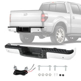 JDMSPEED Steel Rear Bumper Assembly For Ford F150 2009-2014 Styleside W/ Sensor Holes