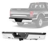 JDMSPEED Chrome Rear Bumper w/ Heavy Duty Tow & Sensor Hole For 2015-2019 Ford F150