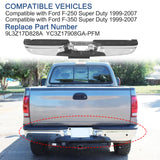 JDMSPEED FOR 1999-2007 FORD F-250 CHROME REAR STEP BUMPER W/ PARK SENSOR HOLES