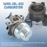 JDMSPEED Carburetor For HONDA GCV160 HRB216 HRT216 16100-Z0L-023 16100-Z0L-853 Carb