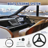 JDMSPEED  16 Feet Boat Rotary Steering System Outboard Kit Marine With 13.5" Wheel SS13716
