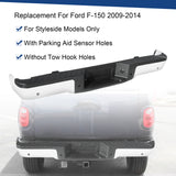 JDMSPEED Steel Rear Bumper Assembly For Ford F150 2009-2014 Styleside W/ Sensor Holes