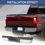 JDMSPEED Chrome w/o Sensor Holes Rear Step Bumper Fit For 2008-2016 Ford F250 Super Duty