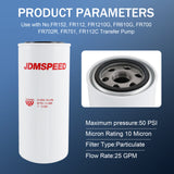 JDMSPEED Fuel Filter Fill-Rite F1810PM0 18 GPM 1-12UN 10 Micron 50PSI Particulate Spin On