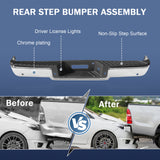 JDMSPEED Rear Bumper Assembly Fits Ford F150 2006 2007 2008 Step Bumper w/ Hole Chrome