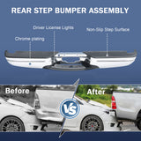 JDMSPEED Chrome Rear Step Bumper Assembly For Ford 97-2004 F-150 97-1999 F-250 Styleside