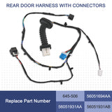 JDMSPEED Rear Door Wiring Harness Fit 645-506 For Dodge Ram 3500 2500 3500 2004-2010