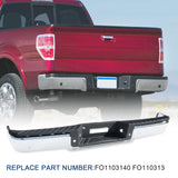 JDMSPEED Rear Bumper Assembly Fits Ford F150 2006 2007 2008 Step Bumper w/ Hole Chrome