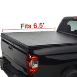 JDMSPEED Soft Roll-Up Tonneau Cover For 1999-2016 Ford F250 F350 Super Duty 6.5ft Bed