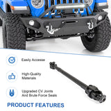 JDMSPEED Front CV Driveshaft For Jeep JK Wrangler w/Dana 30 or Dana 44 5071.1A 2012-2018