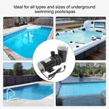 JDMSPEED  1.5HP Above Ground Pool Pump W3SP1580X15 For Hayward with 6' Cord