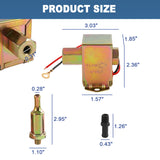 JDMSPEED New 12V Universal Electric Fuel Pump Metal Solid Diesel or Petro 4-6 PSI EP014