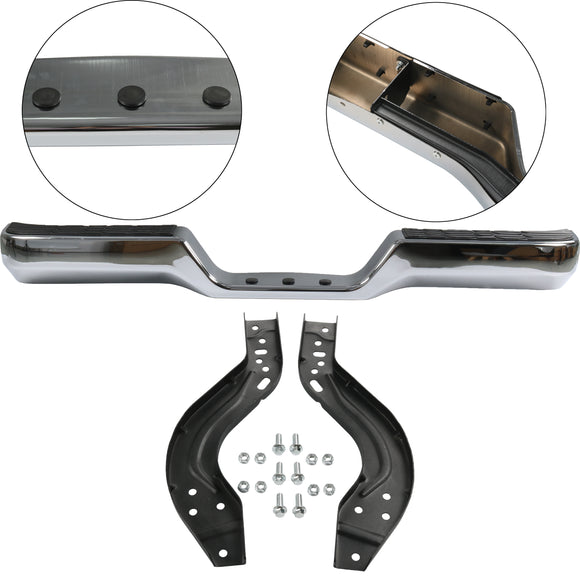 JDMSPEED 	 Rear Step Bumper Face Bars Fits Truck Toyota Pickup 1989-1995