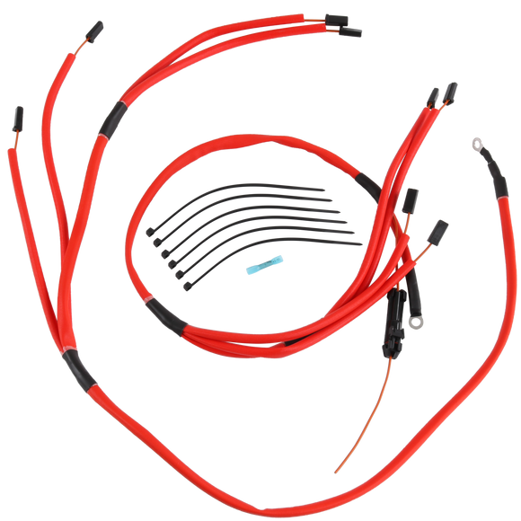 JDMSPEED Glow Plug Harness Kit For CHEVROLET GMC 6.5L 6.5 TURBO DIESEL HEAVY DUTY RED