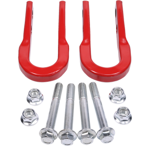 JDMSPEED Pair For 2017-2020 Chevrolet Colorado Red Front Recovery Hooks 84052991