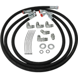 JDMSPEED Transmission Cooler Lines For 06-10 Chevy/GMC 6.6L Duramax Diesel w/ Adapters