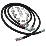 JDMSPEED Transmission Cooler Lines For 06-10 Chevy/GMC 6.6L Duramax Diesel w/ Adapters