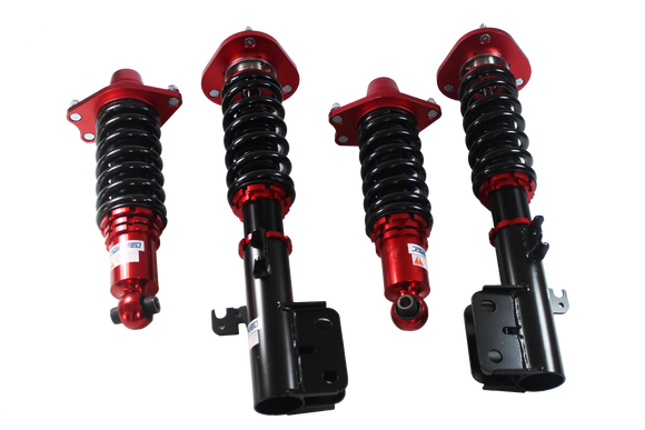 JDMSPEED Red Front & Rear Full Coilover Struts For 2005-2010 Scion tC Adjustable Height