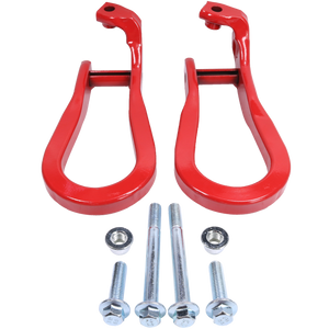 JDMSPEED 2x Red Tow Hooks 84072464 For 2015-2019 Silverado Sierra 2500HD & 3500HD