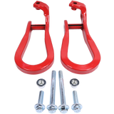 JDMSPEED 2x Red Tow Hooks 84072464 For 2015-2019 Silverado Sierra 2500HD & 3500HD