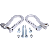 JDMSPEED 2pcs For GM Chevy Silverado GMC Sierra Chrome Tow Hooks 84072464