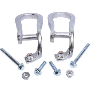 JDMSPEED 2pcs For GM Chevy Silverado GMC Sierra Chrome Tow Hooks 84072464