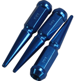 JDMSPEED 32pcs Blue Spike Lug Nuts 9/16" For Dodge Ram 2500 3500 Ford F250 F350 Trucks