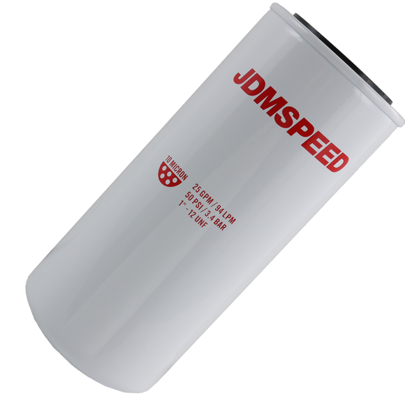 JDMSPEED Fuel Filter Fill-Rite F1810PM0 18 GPM 1-12UN 10 Micron 50PSI Particulate Spin On