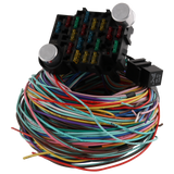 JDMSPEED Universal 21 Circuit Wiring Harness For Chevy Mopar Ford Hotrods Long Wires NEW