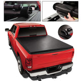 JDMSPEED Soft Roll-Up Tonneau Cover For 04-15 Nissan Titan 5'7" Short Bed w/ LED Light