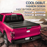 JDMSPEED Hard Solid Tri-Fold Tonneau Cover For 1999-2018 Ford F250 Super Duty 6.5ft Bed