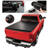 JDMSPEED Soft Roll Up Tonneau Cover For 2007-2013 Chevy Silverado GMC Sierra 6.5ft Bed