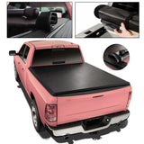 JDMSPEED Lock Soft Roll Up Tonneau Cover For 2005-2015 Toyota Tacoma 6ft (72") Short Bed