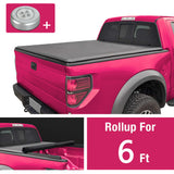 JDMSPEED 6ft Soft Roll Up Tonneau Cover Fits 2016-2020 Toyota Tacoma Truck Bed