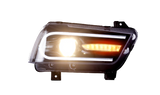 JDMSPEED For 2011-2014 Dodge Charger Headlights LED Sequential Turn Indicator 2015 Model