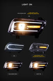 JDMSPEED For 2011-2014 Dodge Charger Headlights LED Sequential Turn Indicator 2015 Model