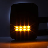 JDMSPEED Black Power Heated LED Signals Towing Mirrors For 03-06 Chevy Silverado Sierra