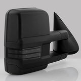 JDMSPEED Black Power Heated LED Signals Towing Mirrors For 03-06 Chevy Silverado Sierra