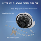 JDMSPEED For 600212 LEVER STYLE LOCKING FUEL CAP 4" FOR PETERBILT 11-04859-200