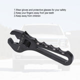 JDMSPEED 3AN To 16AN Adjustable Wrench Black Aluminum Tool Spanner For Hose End Fitting