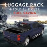 JDMSPEED 4-Fold Soft Tonneau Cover For 2005-2015 Toyota Tacoma Pickup 6ft (72") Bed