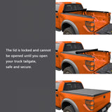 JDMSPEED Soft Lock Roll Up Tonneau Cover For 94-01 Dodge Ram 1500/2500/3500 6.5ft Bed